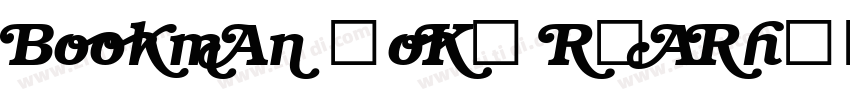 Bookman bold swash字体转换